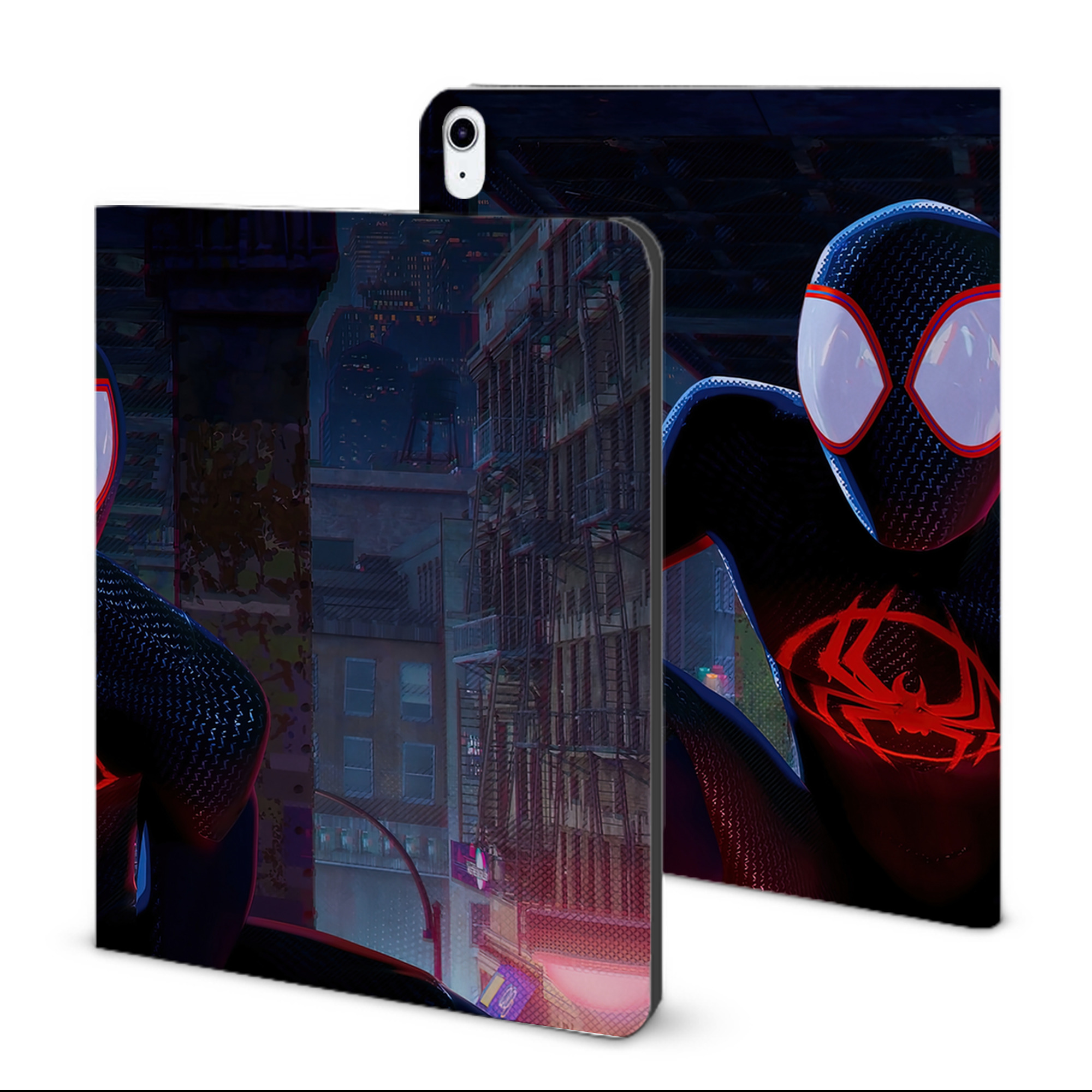 （画像用） Spider Man スパイダーマン IPad ケース ブック型 PUレザー TPU 耐衝撃 軽量 薄型 ペン収納なし 全面保護 IPad 各モデル対応